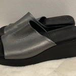 Spring Step  Italian Silver Wedge 90s style platform dress casual Sandals! Photo 1