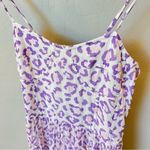 Rococo Sand Avana Midi ruffled corset dress, high low hem, leopard print, sz M White Size M Photo 9