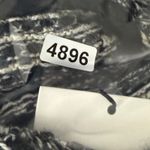 Vince Tweed Leather Moto Jacket Black White Fringe Womens Size M Photo 9