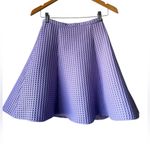 Mac Duggal  Lavender Waffle Knit Textured Skater Skirt Photo 9
