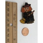 Vintage Halloween Witch‎ Pin by London Bulk Supplies Retro *Lights Don't Work Orange Photo 1