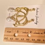 Girl with a Pearl Earring Inspired Gold Drop Earrings | Real Pearl‎ Artistic Photo 5