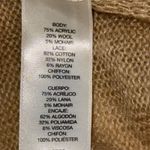 Chico's ‎ Luxe Lace Harriet Cardigan Sweater Camel Womens Size 1 (M/8) Wool Mohair Photo 5