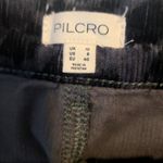 Pilcro Anthropologie  Cord Mini Animal Print Skirt Womens 8 Corduroy Gray Black Photo 3