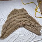 Charlie Paige  Cream Textured Poncho Photo 9