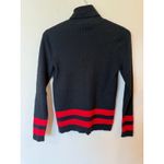 Ralph Lauren Turtleneck Long Sleeve Sweater Black Label Striped Women's Size XL Photo 1