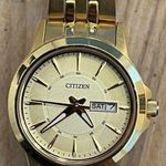 Citizen Ladies Watch Gold Tone Bracelet, Dial, Hands, Day Date Window Photo 1