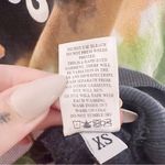 Rodarte Tie Dye Mushroom Print Radarte Crop Sweatshirt Cotton Pullover Black Size XS Photo 5