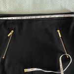 Michael Kors Black pencil skirt With Gold Accent Zippers Size 12 stretch Career Photo 1