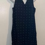 Old Navy Sleeveless V Neck Shift dress/Top black w beige gold stars Large Photo 7