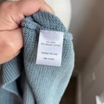 Garnet Hill Garnett Hill Linen Blend Blue Crochet Neck Line Sweater Sz Large Photo 6