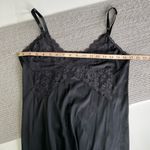 Vintage Black Lace Nylon Slip Dress Size Bust 34 or Small/Medium Photo 3
