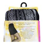 Spanx Star Power Center-Stage Double Diamond Stripe Shaping Tights Black Size C Photo 7