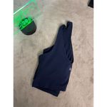 Athleta  women’s Blue Medium Sports Bra Soft Stretchy Yoga Gym Pullover Photo 6