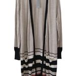 Joseph A. striped long cardigan sweater long sleeves Size Large Photo 0