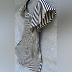 Sugar Lips - Black and Cream Off the Shoulder Romper. Size XS Photo 7