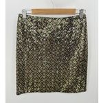Banana Republic  Mini Skirt Women Size 0 Green Sequin Concert Office Career Photo 8