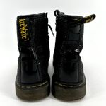 Dr. Martens 1460 Pooch Combat Boots Patent Leather Glitter Lace Up Black M4 L5 Photo 4