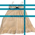 Johnny Martin  CREAM & BLACK CHIFFON RUFFLED BABY DOLL DRESS (1) Photo 11