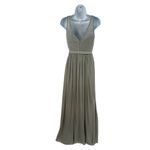 Anthropologie Hitherto Fleur BHLDN Dress 4 Gray Lace Formal Prom Bridesmaid Photo 4