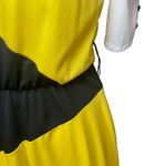 Frederick's of Hollywood Vtg 70s  Fit & Flare Black Yellow Dress Size‎ 7 Tradwife Photo 6