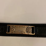 Brighton Leather Belt 90s Vintage Y2K, Black Leather Photo 13
