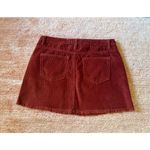 Indigo Rein  Terracotta Corduroy Button Front Mini Skirt Women’s 11/29 NWT Photo 4