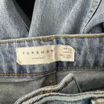 Topshop Jeans Women 4 28" Blue Straight Light Wash High Rise Fading Whiskering Photo 4