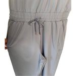 CALIA by Carrie Underwood Gray Pearl Sleeveless Cargo Pocket Jumpsuit S Blue Photo 3