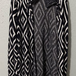 Rofilan Black and White Diamond Cardigan Size L Photo 0