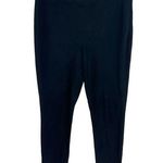 St. John  Skinny Leg Black Stretch Zip Hem Knit Pants 10 Photo 0