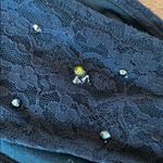 Aerie black lace strapless bralette with stones Photo 4