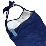 YONIQUE One Piece Blue Swimsuit Halter Tie Removable Soft Cups Plus Size 18W NEW Photo 5