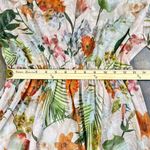 ZARA  Printed Floral Sheer Polyester Printed Tulle High-Waisted Dress Small Photo 5