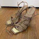 Schutz  Tan Strappy Stiletto wrap up heels size US 10 Photo 1