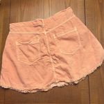 Pilcro Anthropologie  Pleated‎ Micro Circle Soft Denim Mini Skirt Pink Rose Sz 10 Photo 12