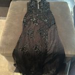 Women’s Black MermaidFit Sequins Party Prom Formal Dress LaceUp Back Size 4 Photo 10
