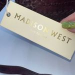 Madison West  Faux Wine Leather Woven Flap Crossbody Bag Photo 2