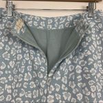 Altar'd State High Rise Light Blue White Leopard Print Shorts Medium Photo 5