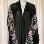 Simply Noelle black embroidered floral shawl (wrp2018-blk) new one size Photo 1