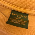 Timberland Logo Graphic Short Sleeve T-Shirt Gold Mustard Yellow Large Photo 2