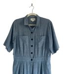 Trovata Audra Jumpsuit vintage Indigo Sz M Lagenlook Boho Chic Chore Minimalist Blue Size M Photo 6