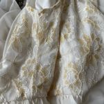 Candalate Glitter Lace Maxi Dress Sz Small Glitter Boho Fairy Flowy Ethereal Gold Photo 1