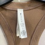 Athleta  Brown Tank Metallic Knit Racerback Top Size Large Photo 3