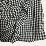 Lovers + Friends Lisa Black White Gingham Print Ruffled Mini Skirt Size Small Photo 2
