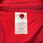 Moulinette Soeurs Anthropologie Tamera Red Lace 3/4 Sleeve Peplum Top US 2 Photo 4