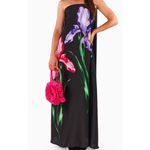Show Me Your Mumu  Renee Maxi Dress in Wild Iris Luxe Satin 1X NWT Photo 6