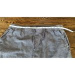 Old Navy Pull On Waist Blue Denim Linen Blend Super Wide Leg Pants Size XL Boho Photo 2