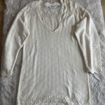 Vintage Jay Jacobs 100% Cotton Crochet‎ Sweater Women's Size M Made in USA White Size M Photo 0