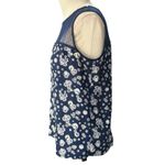 Jason Wu  X Target Blue and White Floral sleeveless tank Blouse Size SMALL Photo 3